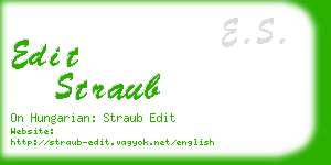 edit straub business card